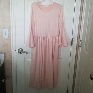 Reborn j small pink midi dress